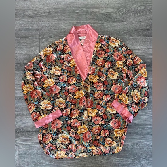 Victoria's Secret Other - Vintage Victoria's Secret Pink Floral Sleep Shirt